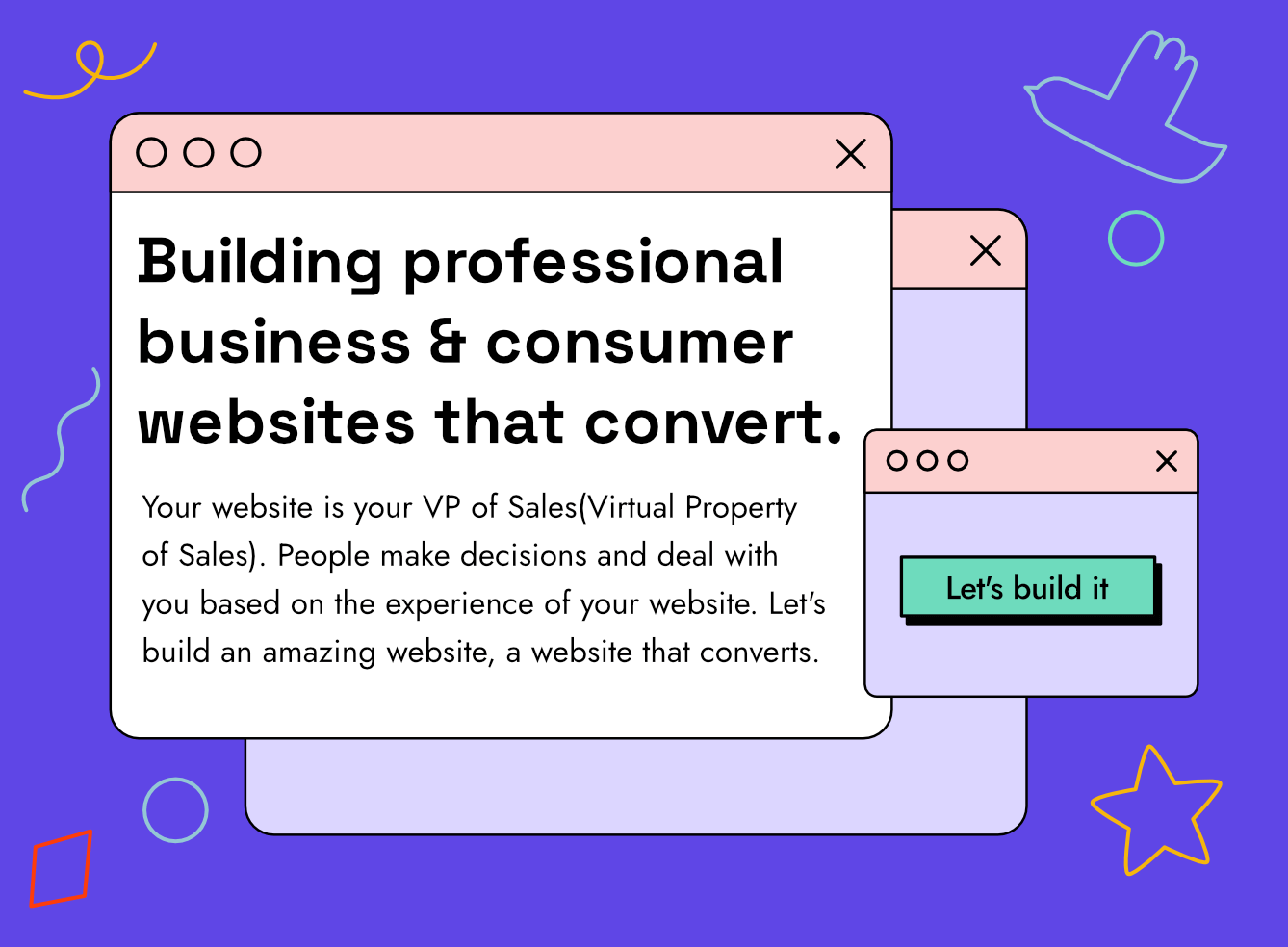 Image of website design and development
