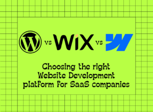 Image showing comparison of WordPress vs Wix vs WebFlow