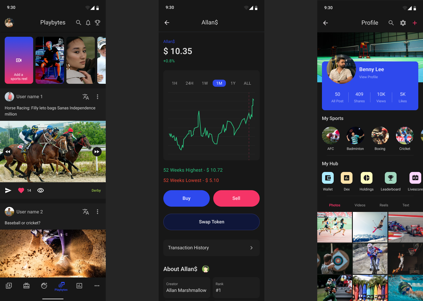 Image showing UI/UX design of a social media application by BiCSoM Technologies